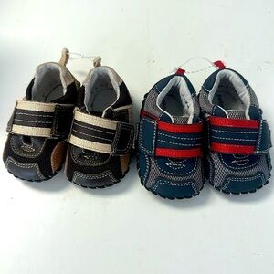 Pediped Adrian Soft Sole Infant Boy Loafer Infant 0-6 months Navy Brown